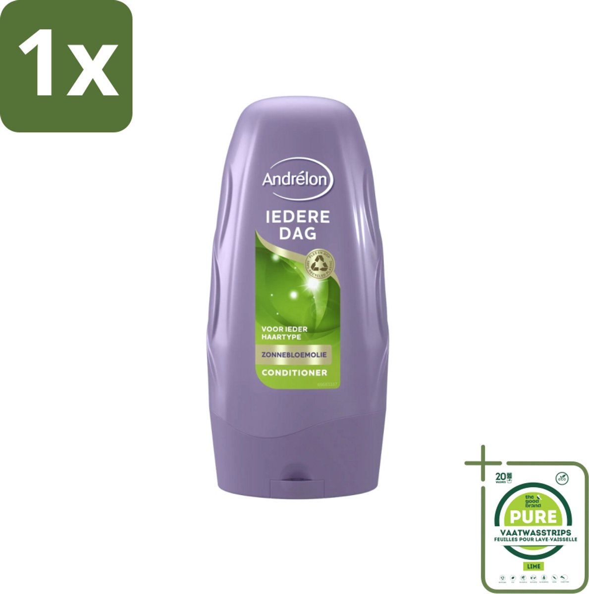 1 x Andrélon Conditioner Iedere Dag 250 ml - Haartype - Haar Verzorging - Dagelijks Haar - Haar Verzorging - Haar Glans