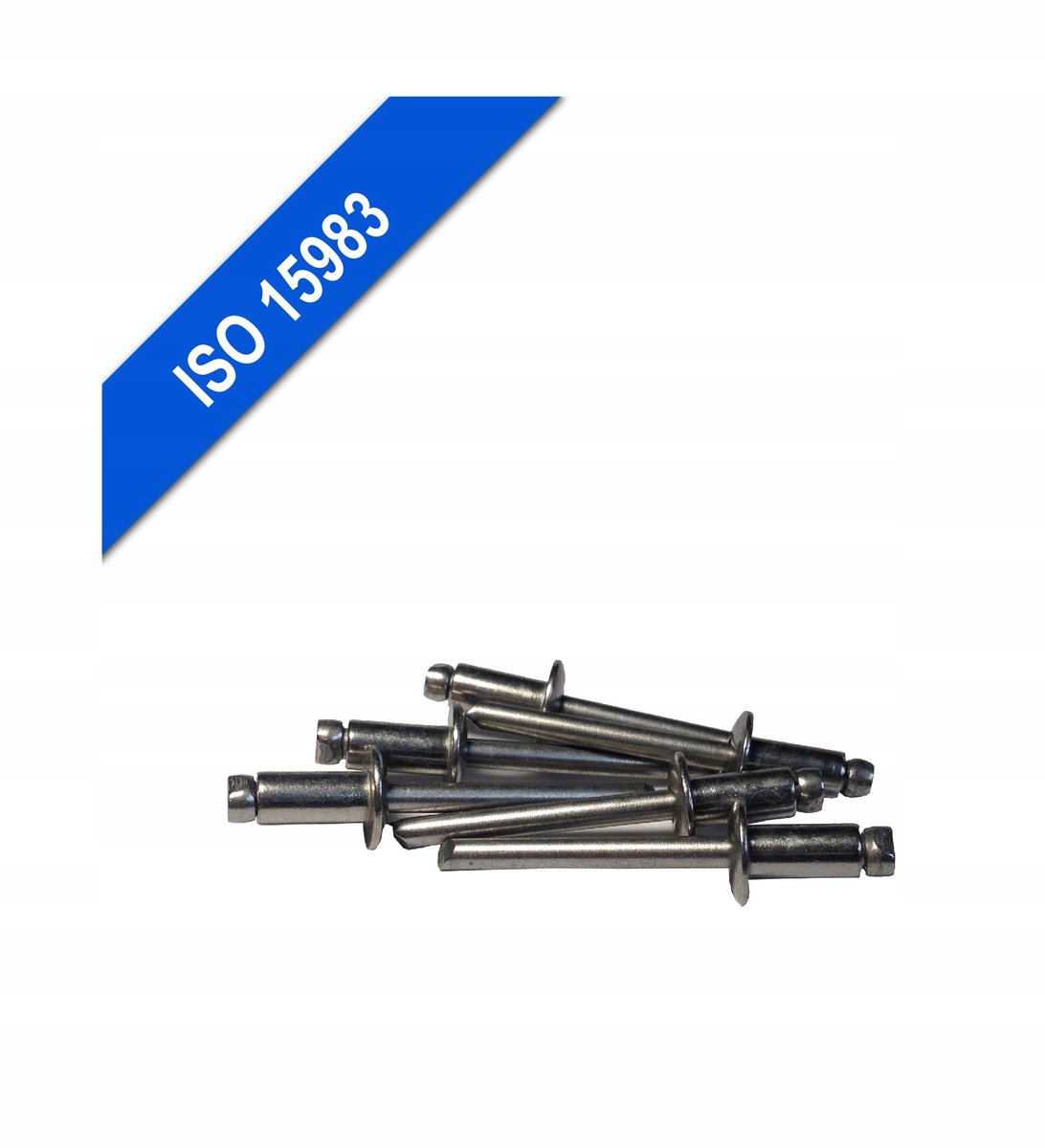 500x Klinknagels Platte Kop 3.2x12mm RVS - Merkloos