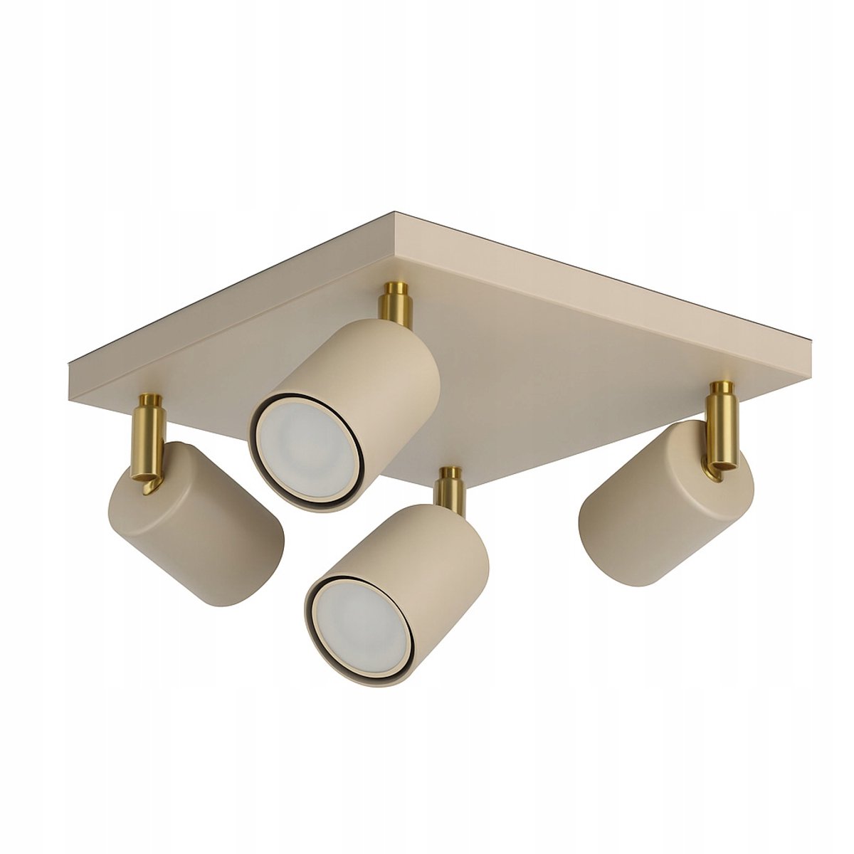 Plafon Lampa Sufitowa Beżowa GU10 LED 4-punktowa Regulowana