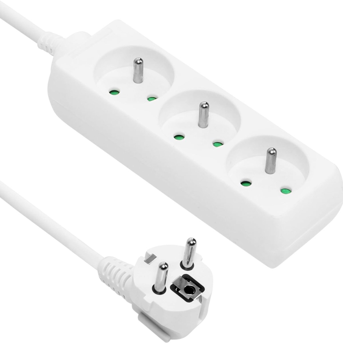 CRLYN® Verlengkabel met Stekkerdoos - Stekkerdoos met Schakelaar - Verdeelstekker