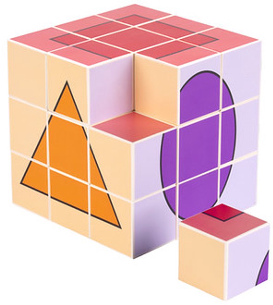 Clicky Blox® Vormen - Magnetische Vormenpuzzel - 27 Blokken - Schermvrij Leren