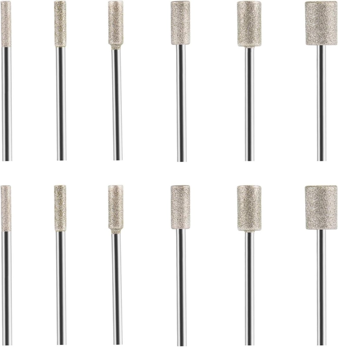 Professionele Diamant Frees Set van 12 Stukken met 150 Grit voor Steen, Glas en Keramiek Bewerking
