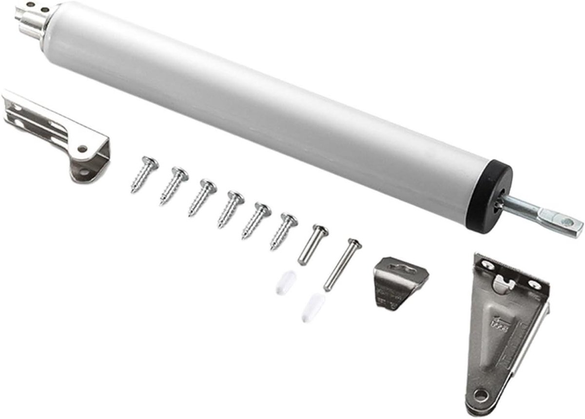 Automatische Deurdranger - Verstelbare Sluiting - Veilig Deuren Sluiten - Commerciële Aluminiumlegering - 50-90 cm Deuren - Wit