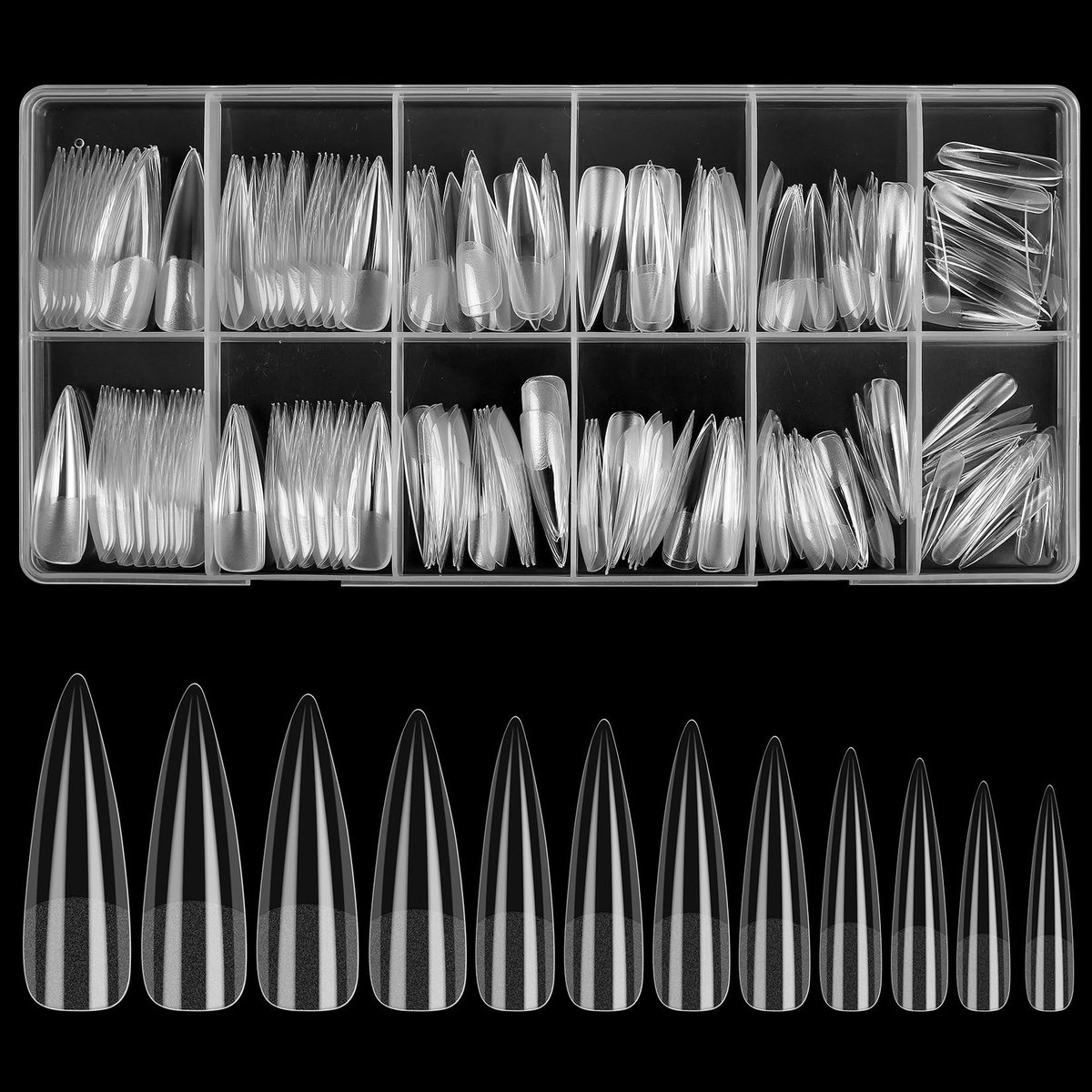 Elzusha - 240 Stuks Acryl Valse Nageltips voor Perfecte Nagels