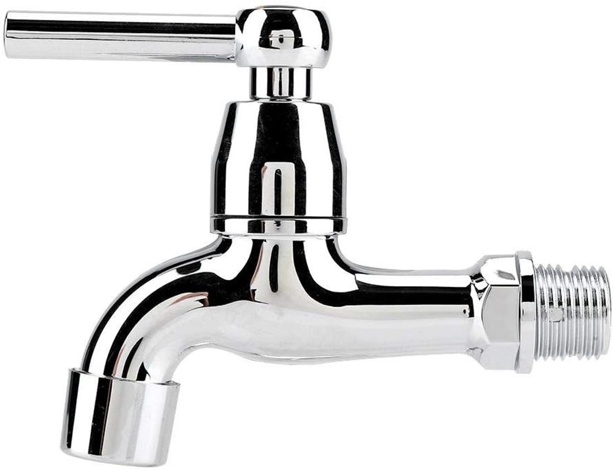 Korte Keuken Waterkraan met Spout Handgreep voor Wastafel - Enkel Koud Water Tap, Ideaal voor Keuken en Badkamer