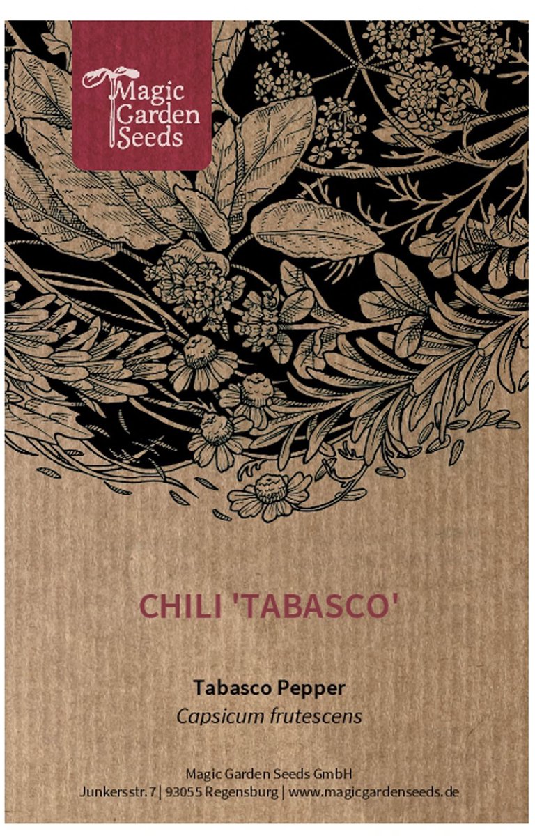 Elzusha - Chili 'Tabasco' Zaden - Ongeveer 10 Zaden