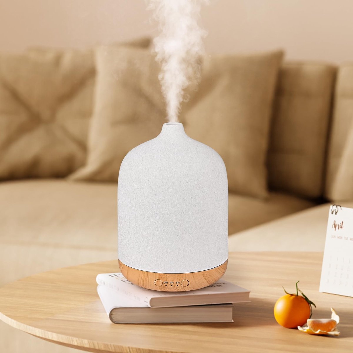Elzusha - Aroma Diffuser van Keramiek met LED Verlichting