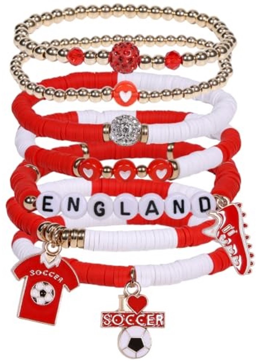 Elzusha - Set Van 7 Voetbalarmbanden - Perfect Voor Fans