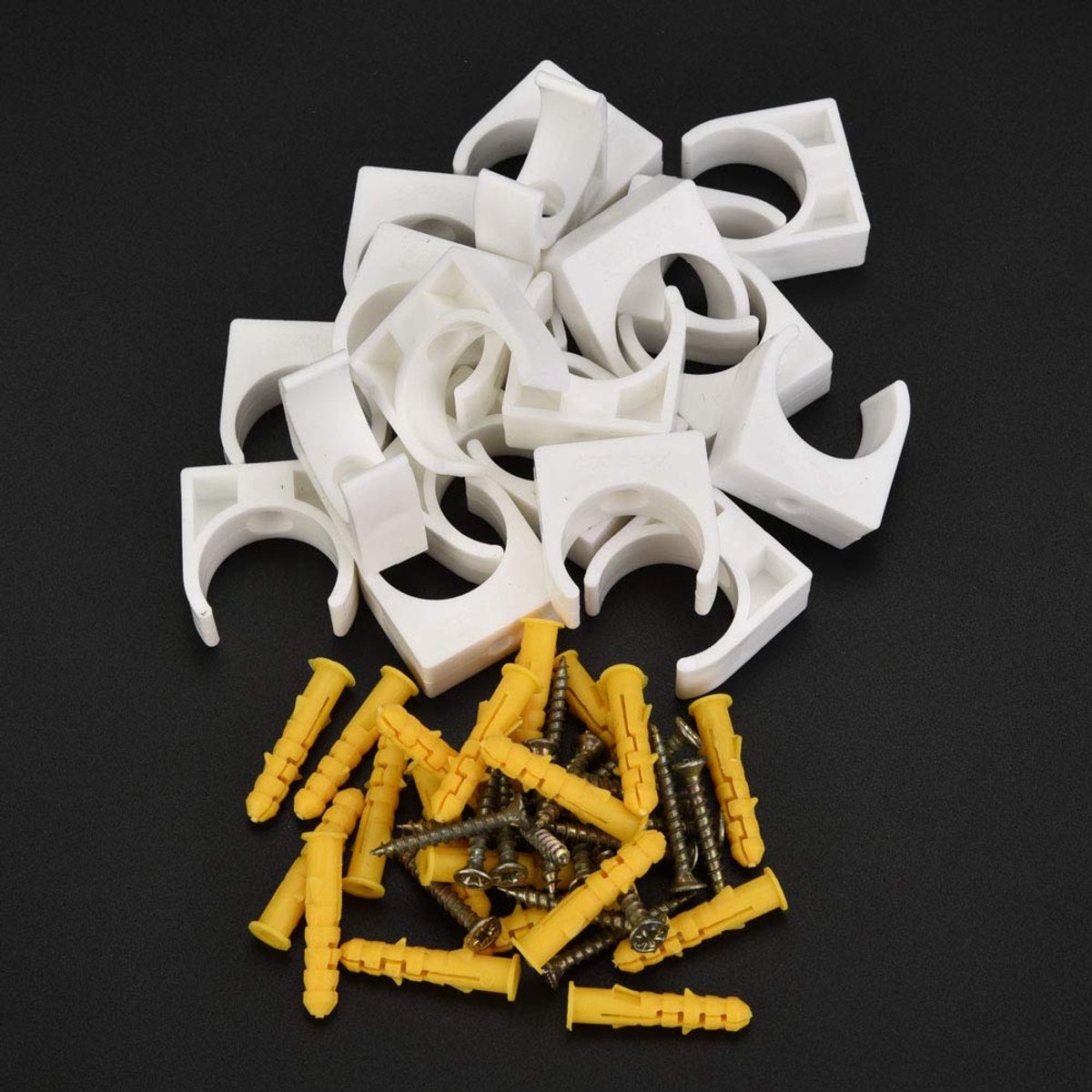Elzusha - 20 Stuks PVC Buisklemmen - Voor Waterleidingen en Kabels