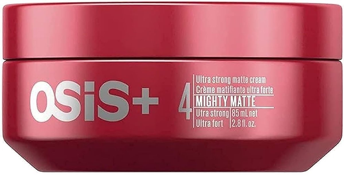 Schwarzkopf Osis+ - Mighty Matte - Matte Cream - Ultra Strong - 85ML - Rode Verpakking