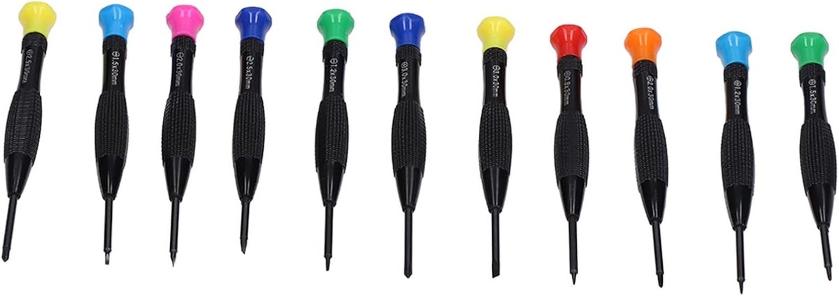 Professionele kleine schroevendraaiers set van roestvrij staal voor het repareren van sieraden en elektronica, ideaal voor precisiewerk en schroefbevestiging