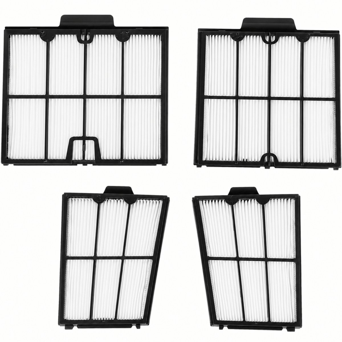 Set van 4 filters, compatibel met Dolphin S200, S300, S300i, Active 20, 30, Explorer, E30, T35, T45. Artikelnummer 9991467-R4 Phonillico®