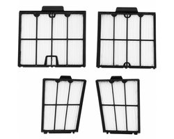 Set van 4 filters, compatibel met Dolphin S200, S300, S300i, Active 20, 30, Explorer, E30, T35, T45. Artikelnummer 9991467-R4 Phonillico®