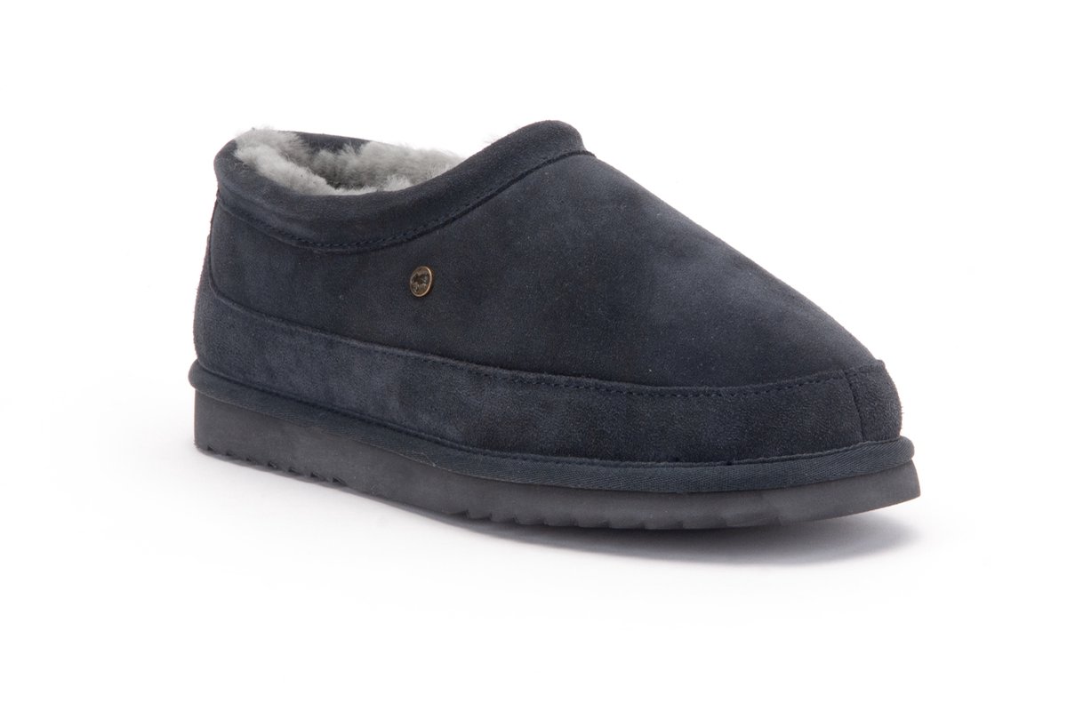 Warmbat Conner Suede Heren Sloffen - Grijs