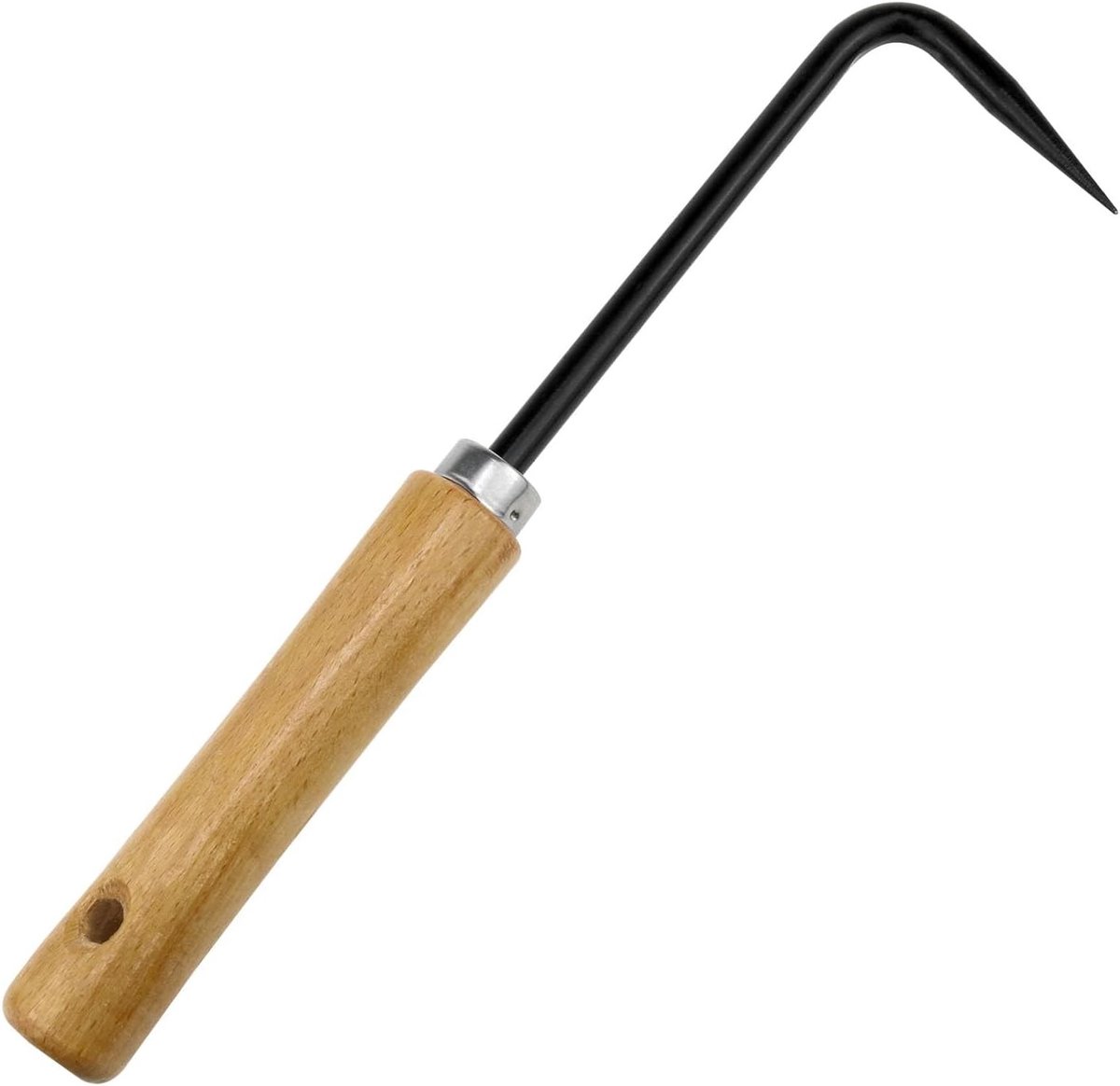 Weedhaak met Enkele Klauw voor Tuinieren, Wortelverwijdering en Losmaken van de Grond (250mm)