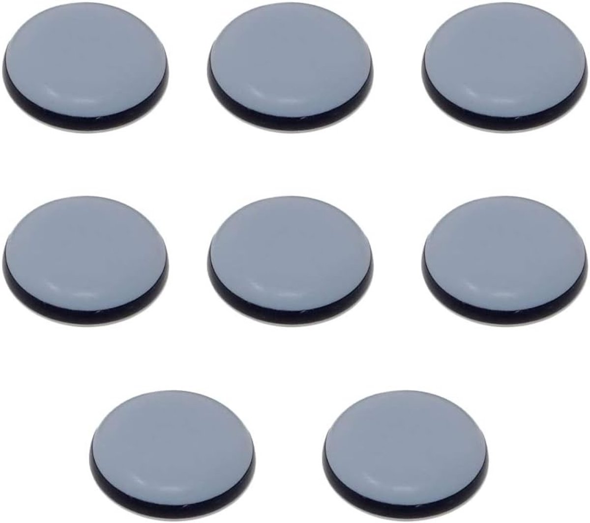 Set van 8 zelfklevende 30mm ronde meubelglijders van Teflon voor bescherming van vloeren, ideaal voor tafels en stoelen