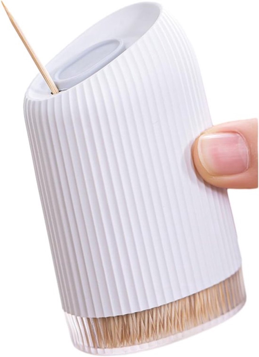 Herbruikbare tandenstokerhouder - bevat tandenstokers - stevig en glad - 8.9 x 5 cm - perfect voor feestjes - bars - barbecues en het plukken van fruit