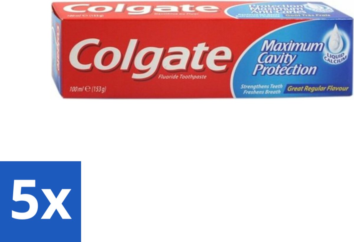 Colgate Tandpasta Maximum Cavity Protection 100 ml - Bulkverpakking - 5 stuks