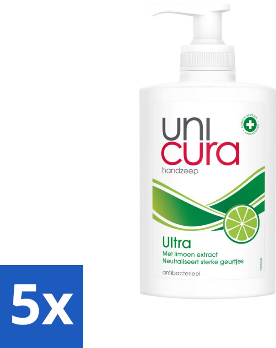 Unicura Vloeibare Handzeep Ultra 250 ml - Bulkverpakking - 5 stuks