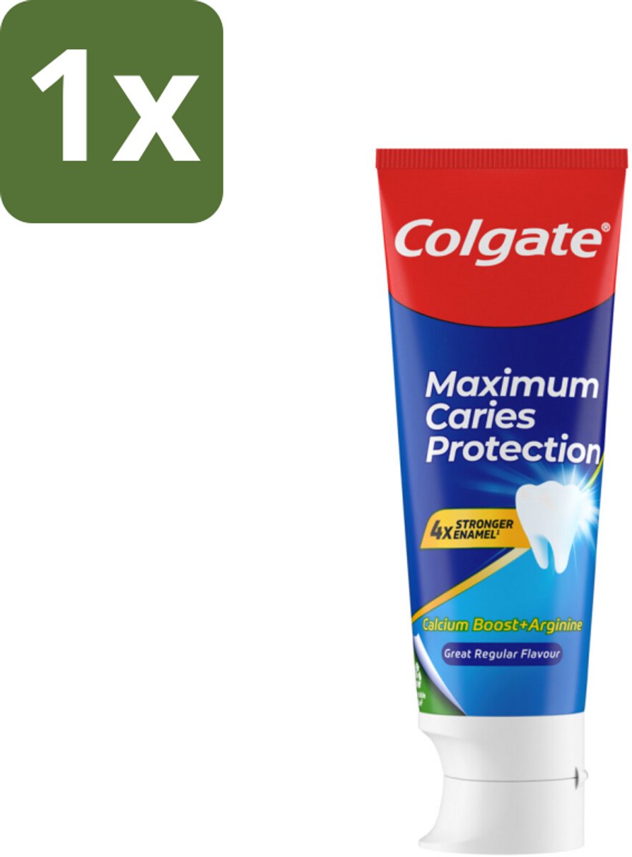 1 x Colgate Tandpasta Caries Protection 75 ml - Gaatjes - Tandbederf - Tanden Beschermen - Tandpasta - Fluoride