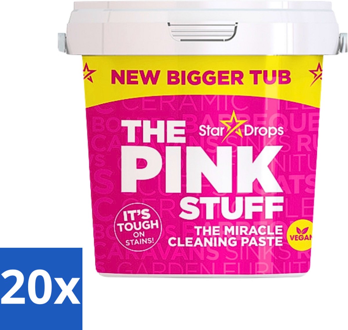 20 x The Pink Stuff - Cleaning Paste - Allesreiniger - Voor Hardnekkig Vuil - 850g - Schoonmaken - Reinigen - Hardnekkig Vuil - Roest Verwijderen - Keramische Tegels