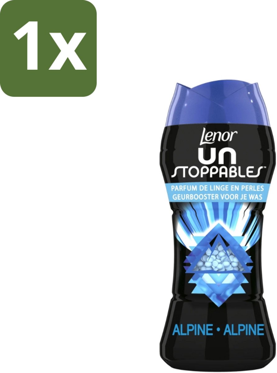 1 x Lenor - Unstoppables - Geurparels - Alpine - Wasverzachter - 224 g - Geurparels - Wasverzachter - Frisheid - Wasgeur - Wasgeurboost