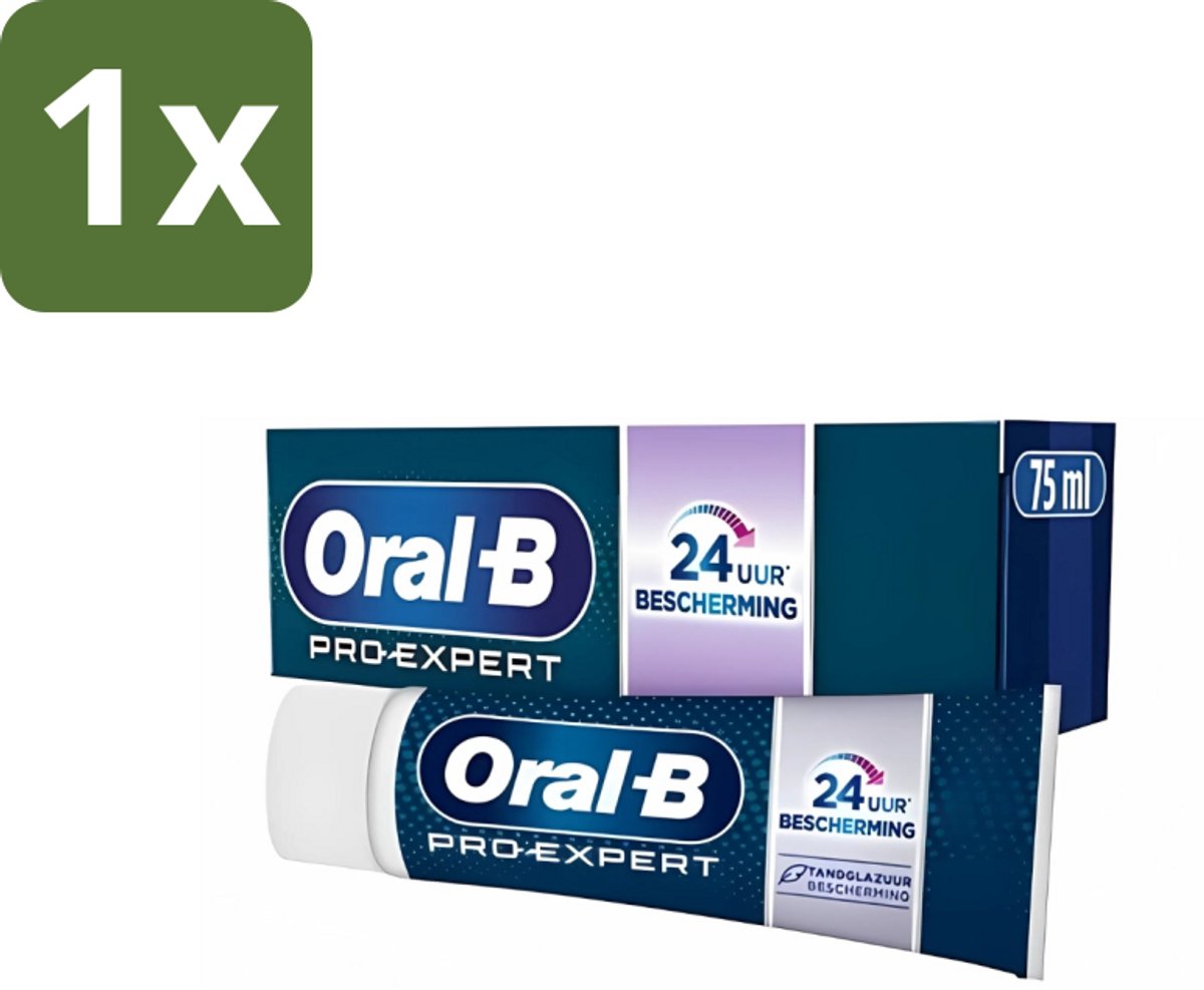 1 x Oral-B - Pro-Expert Sterk Glazuur - Tandpasta - Beschermt Glazuur - 75 ml - Tandpasta - Glazuur Beschermen - Glazuur Versterken - Tandplak Beschermen - Glazuur Erosie Voorkomen