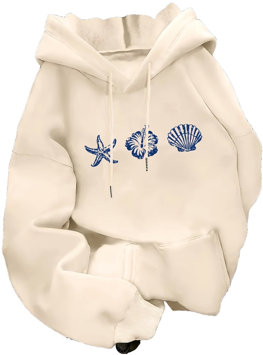 Currero Hoodie Dames Warme Hoodie Met Capuchon Comfortabele Sweater Casual Trui Pullover Damestrui Bruin