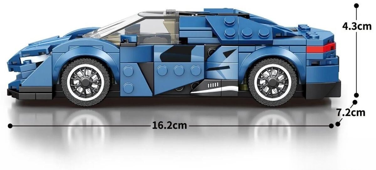 Reobrix 805 Koenigsegg Agera bouwset | City fast champions adventure | Creator classic motor bouwpakket | Technic speelgoed ideas voor volwassenen | Icons furious speed auto geschikt voor lego | Technische bouwdoos met 373 bouwstenen — cadeau in Spellen & Speelgoed - foto 2