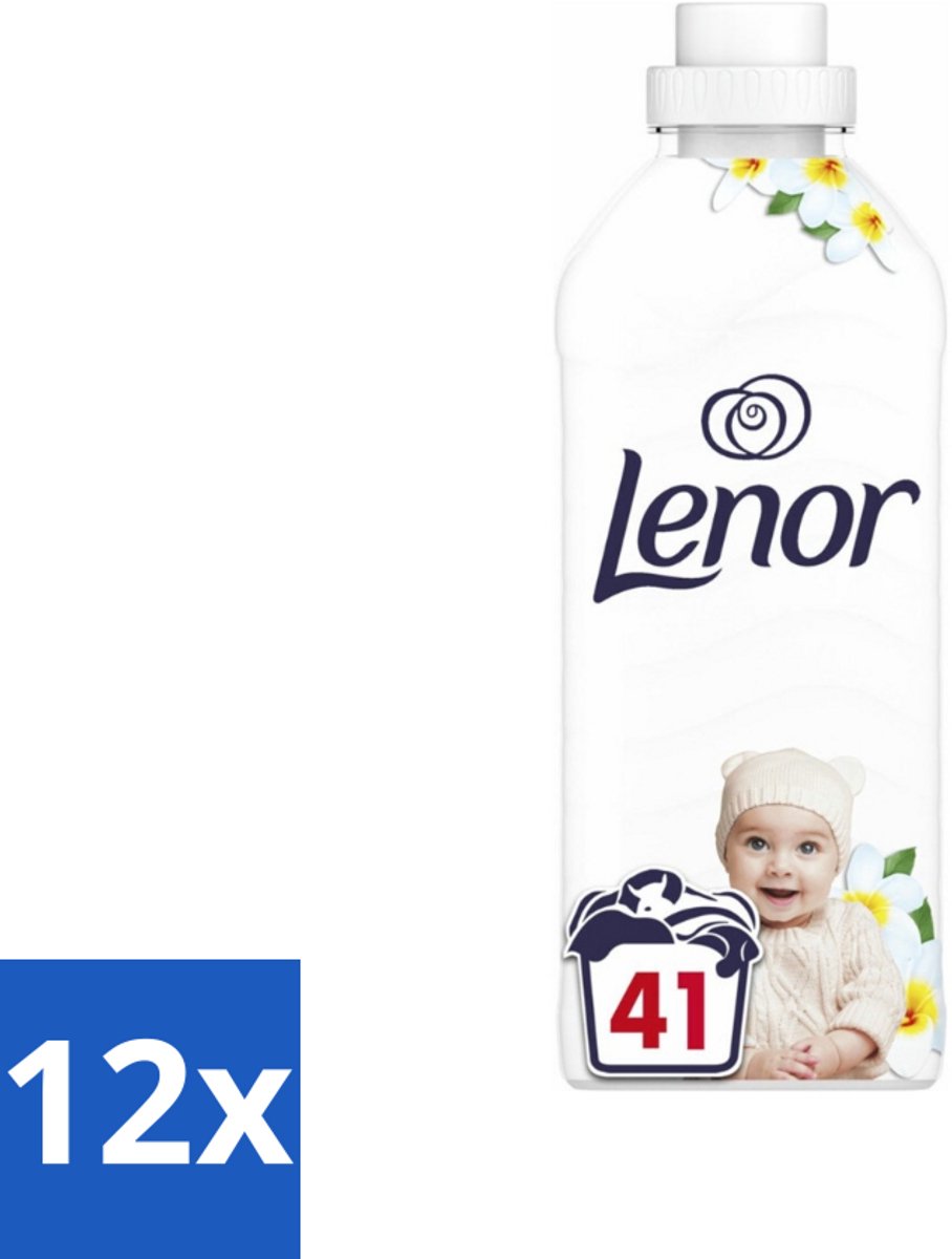Lenor - Wasverzachter - Gevoelig - Milde Geur - 41 Wasbeurten - Voordeelverpakking - 12 stuks