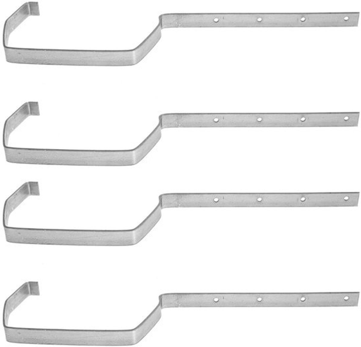 Dailygoods- Gootbeugel Heavy Duty - IJzeren Rek - Stabiele Dakgootbeugel - Aanpasbaar voor Afvoergoten - Slijtvaste Eigenschappen - Geschikt voor Tuin en Dak
