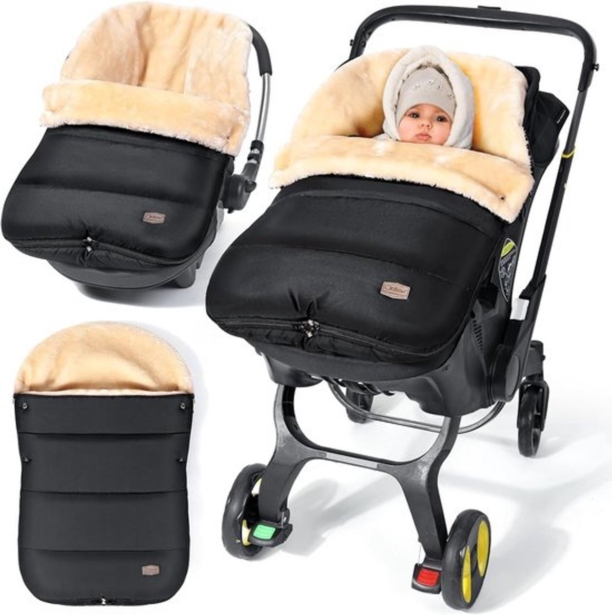 Verstelbare Winter Voetenzak voor Baby Autostoel - Waterdicht en Warm