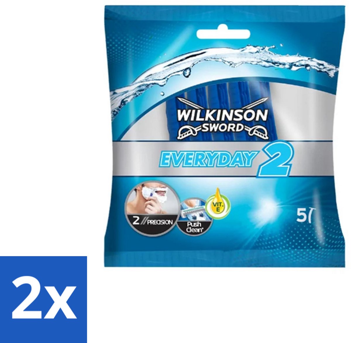 2 x Wilkinson Sword - Wegwerpscheermesjes - 5 Scheermesje - Scheermesjes - Scheermes - Wegwerpscheermesjes - Scheermes Voor Mannen - Scheermesjes Voor Mannen