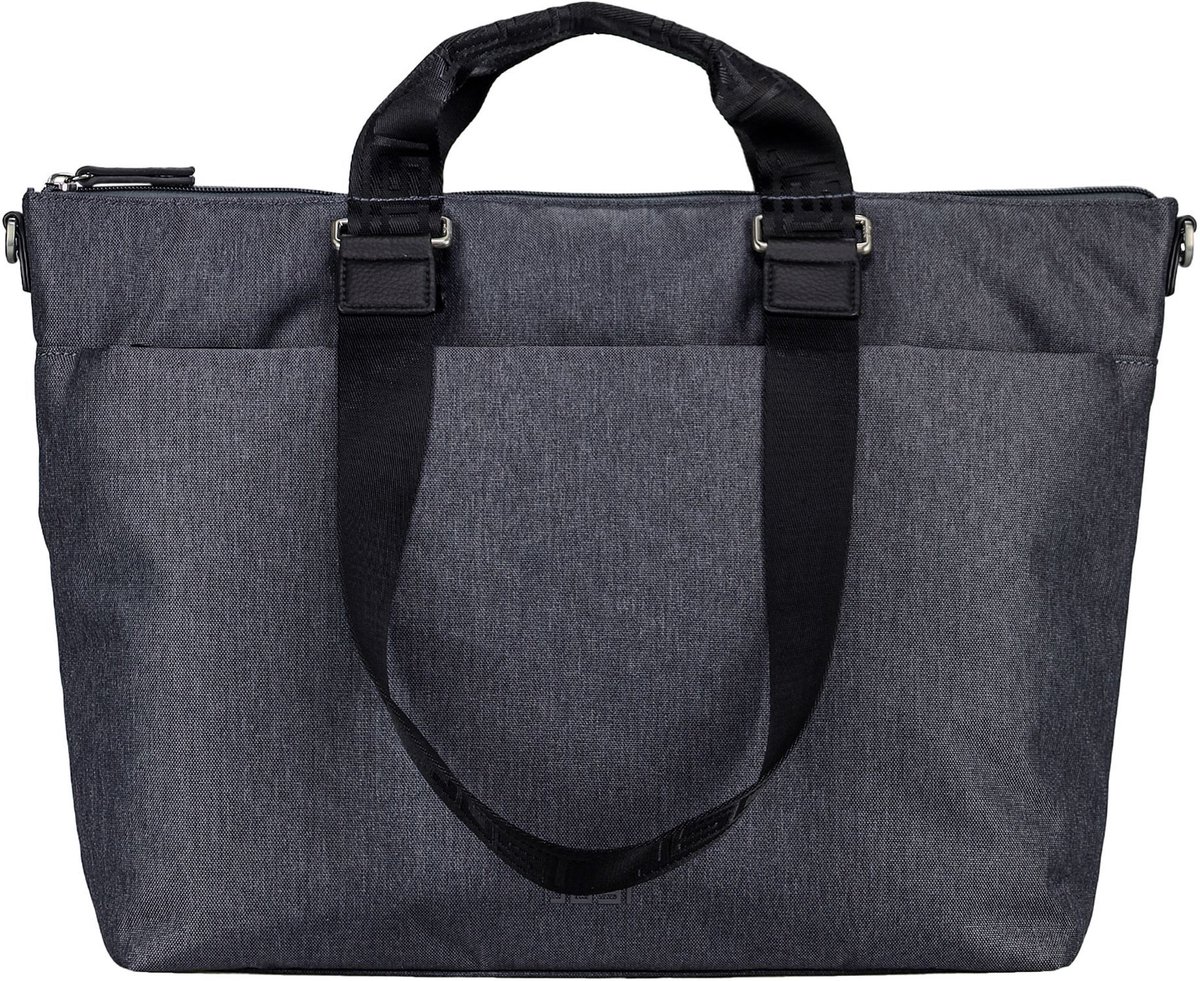 JOST business tas shopper met laptopvak Bergen Business Shopper Dark Grey donkergrijs