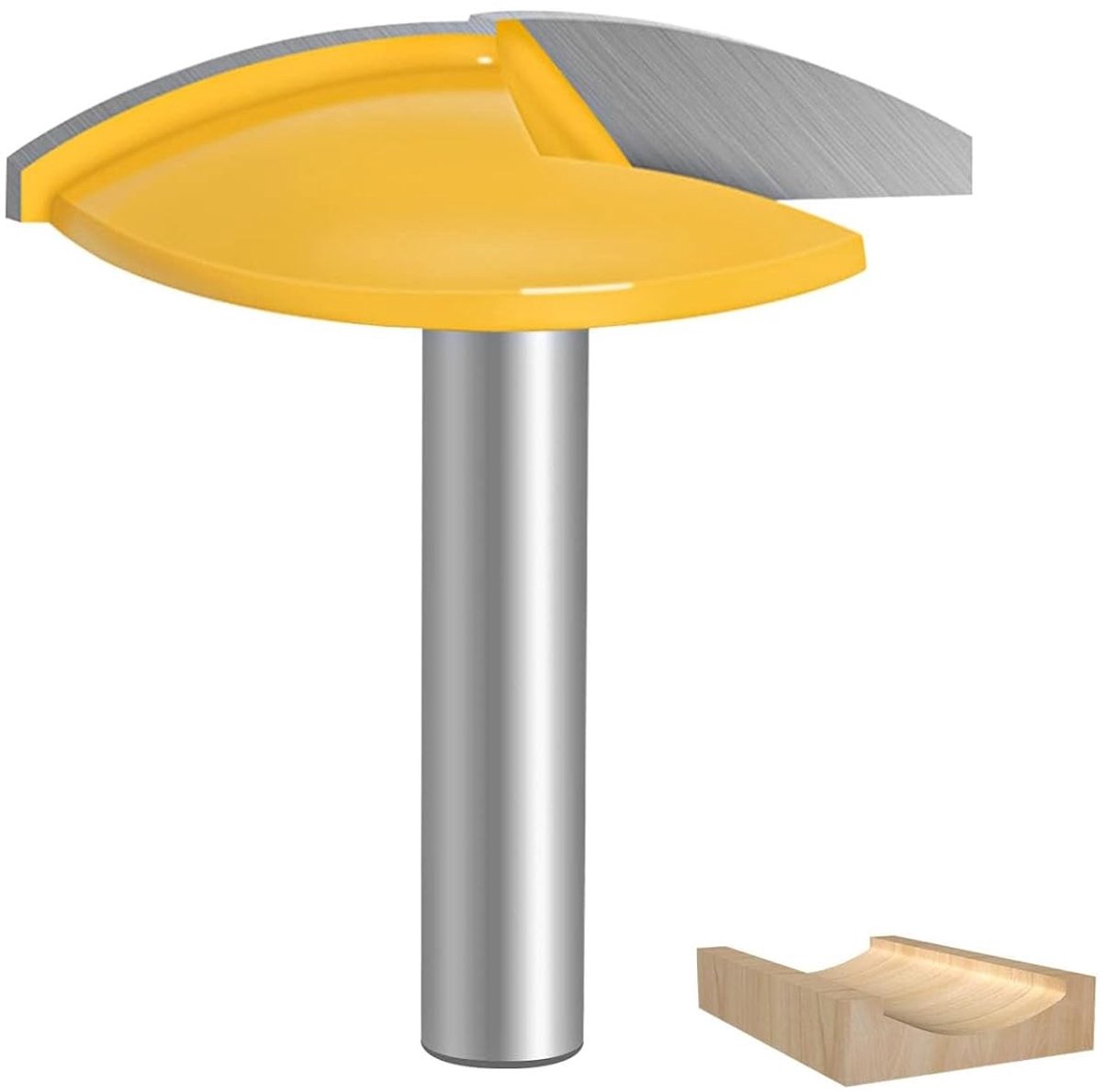 8 mm Radius Frees voor Houtbewerking - Horizontale Crown Frees met 8 mm Schacht voor DIY Projecten en Precisiewerk