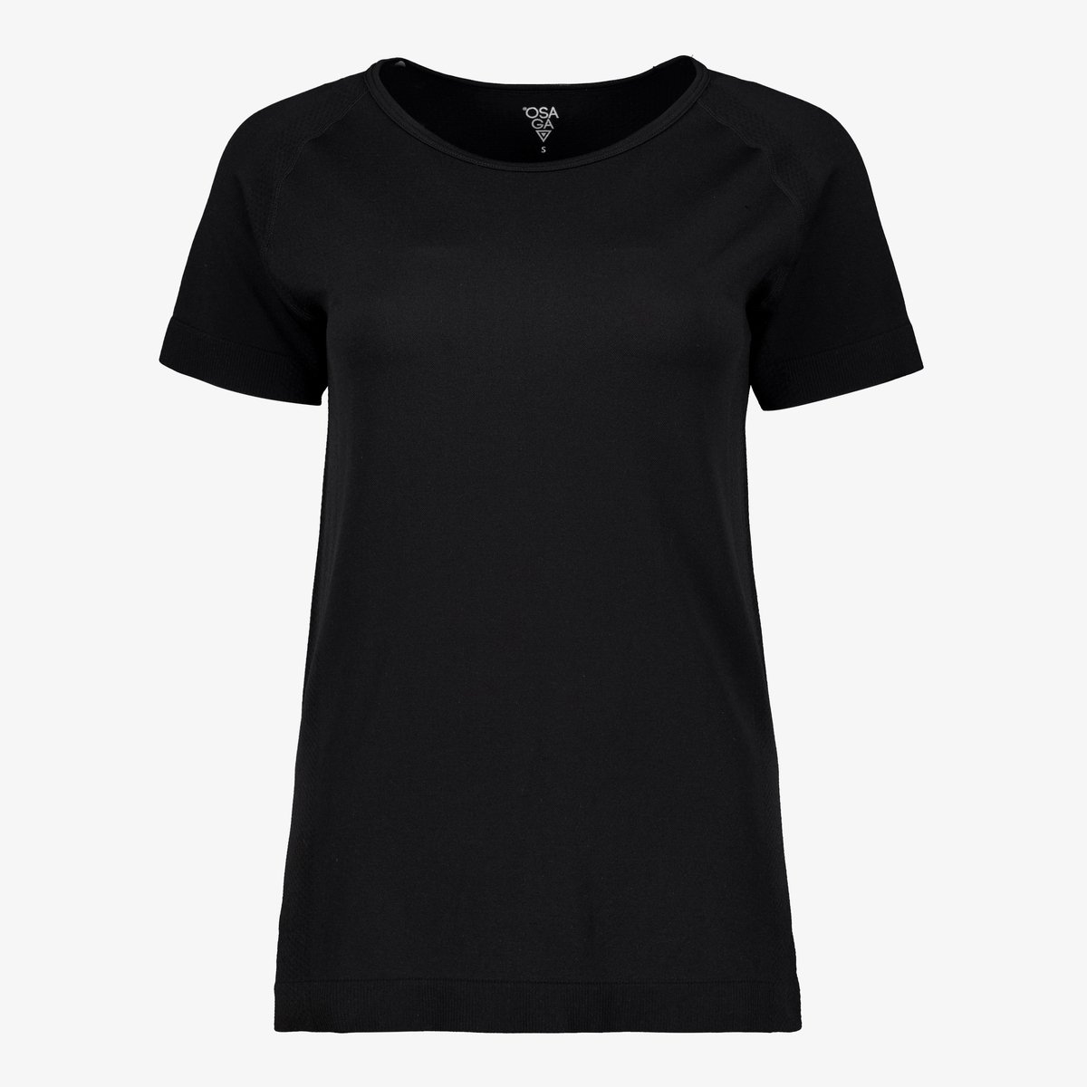 Osaga seamless dames sport T-shirt zwart - Maat XXL