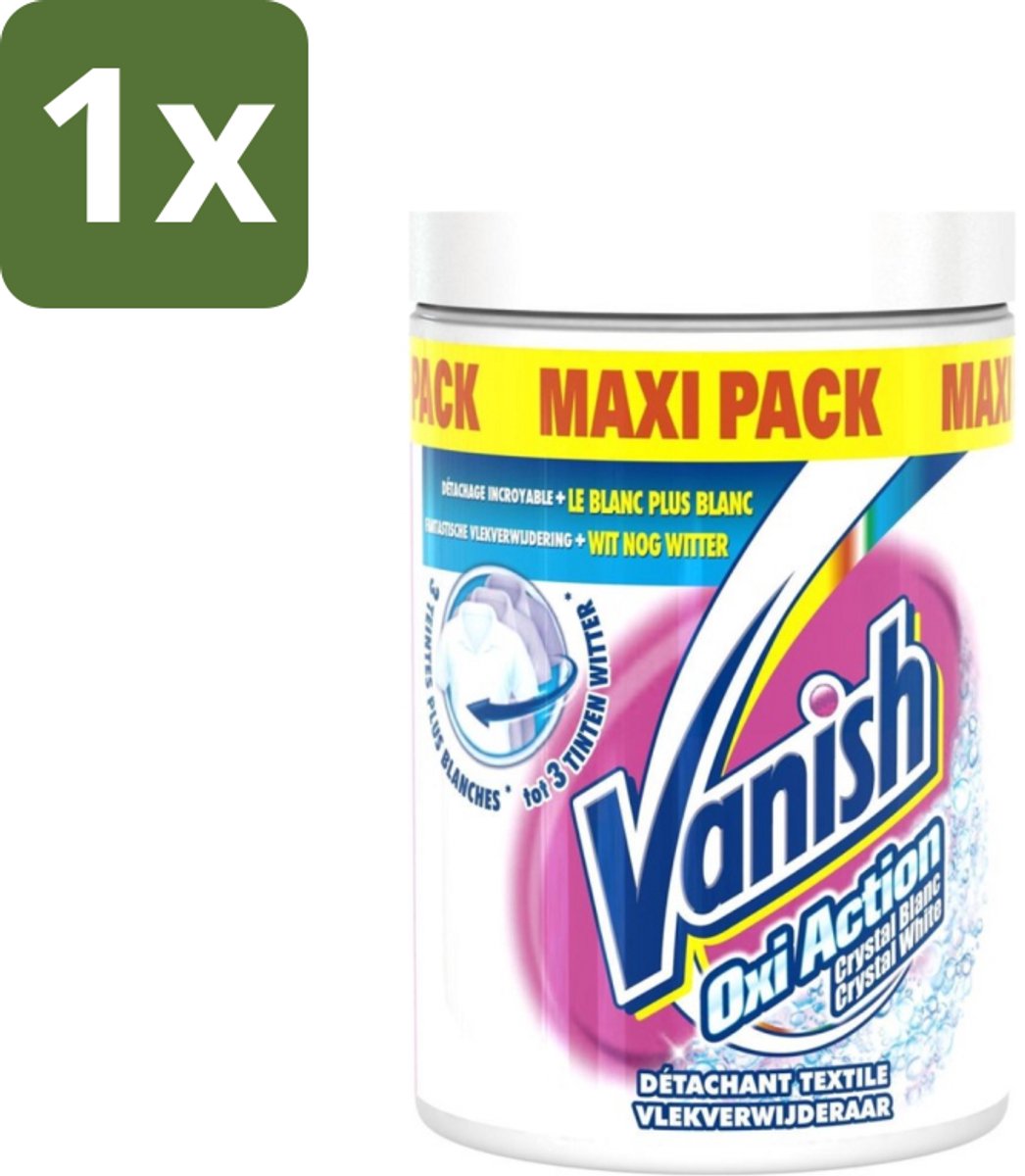 Vanish Oxi Action - Vlekkenverwijderaar Poeder - Witte Was - Maxi Pack - 1 Kg - 1 stuk