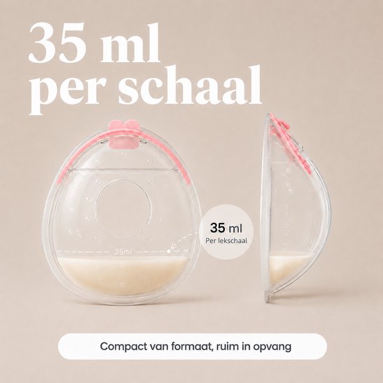 Evite Flow Breast Milk Collector - Vangt Moedermelk Op - Discreet in BH - Lekschalen - Zacht Siliconen - 2 x 35 ml — afbeelding 4