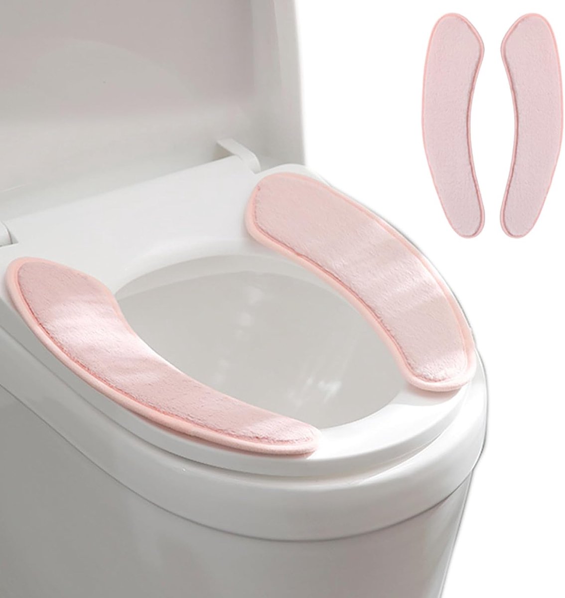 Iensen Dikke en warme kussenhoes, met zelfklevende toiletzitting, wasbaar en herbruikbaar, voor de winter, scheiding - ShopVlot