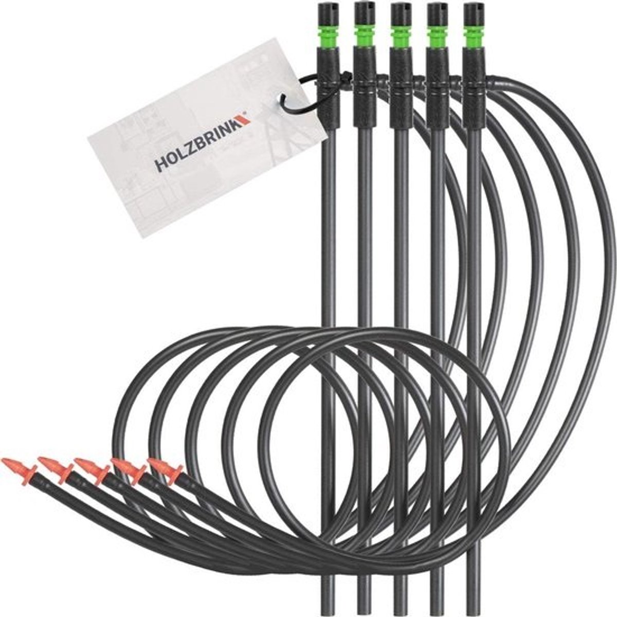 Microsproeier 2 x 20⁰/40L/h met connector en slang - Irrigatieset voor de tuin