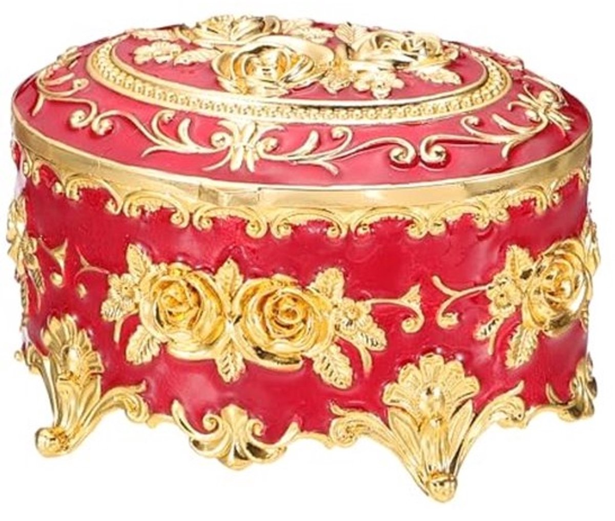 Vintage Metalen Sieradendoos voor Ringen, Oorbel en Kettingen - Elegante Opslagoplossing voor Kaptafel en Geschenk