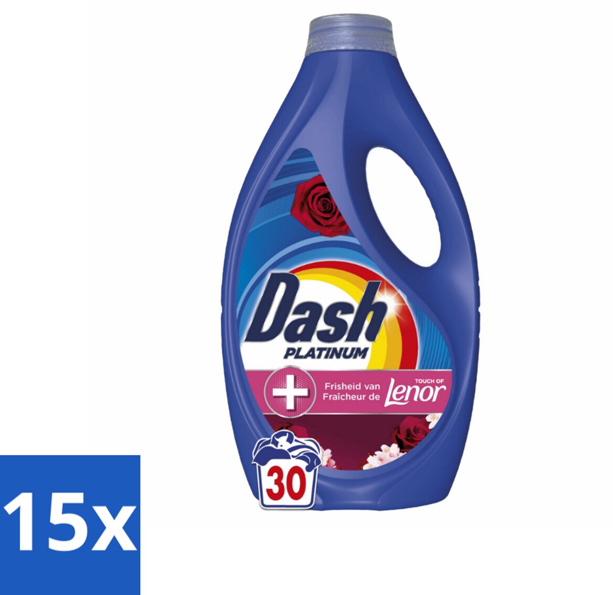 Dash – Wasmiddel – Jasmin & Rose de Mai – 1350 ml - Bulkverpakking - 15 stuks