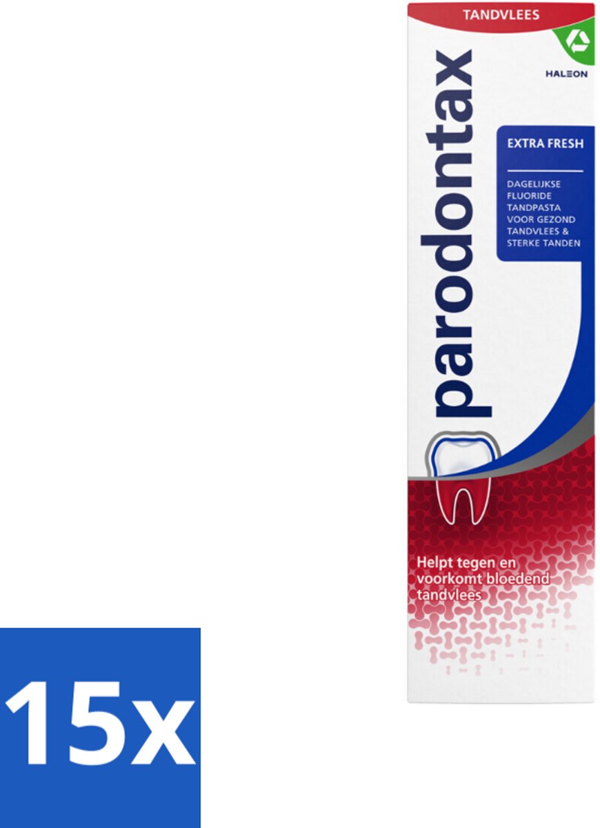 Parodontax – Tandpasta – Extra Fresh – 75 ml - Bulkverpakking - 15 stuks