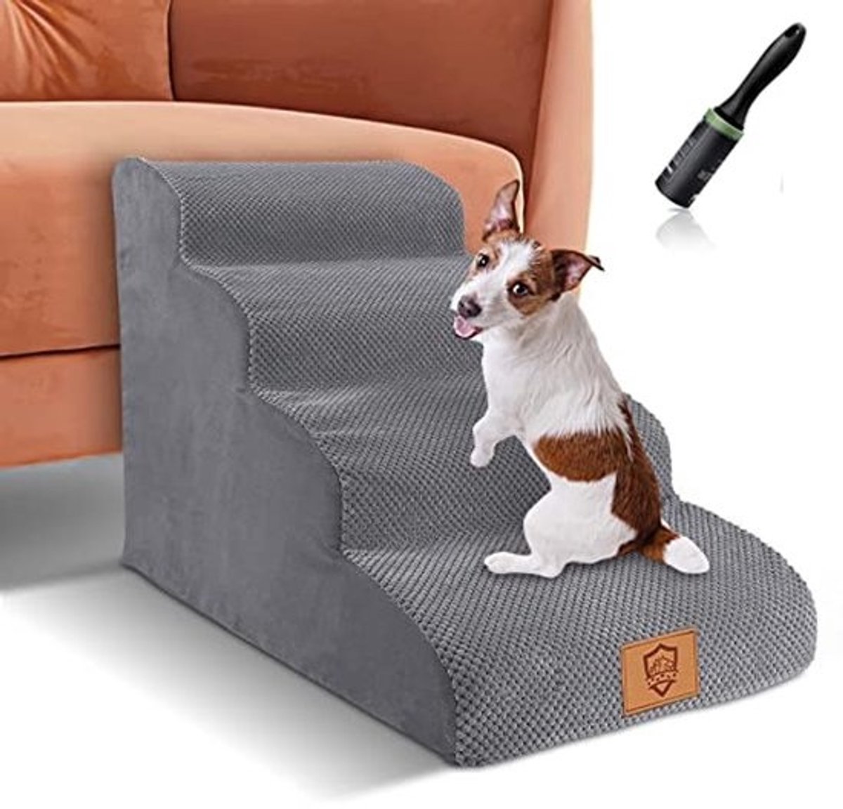 Hondentrap met 4 Treden voor Grote Honden en Katten - Antislip, Wasbaar en Afneembaar