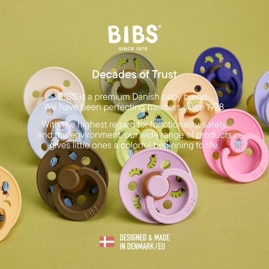 BIBS Colour Fopspeen - 6-18 mnd - 2-pack - Rond - Baby Blue/Dark Oak — afbeelding 4