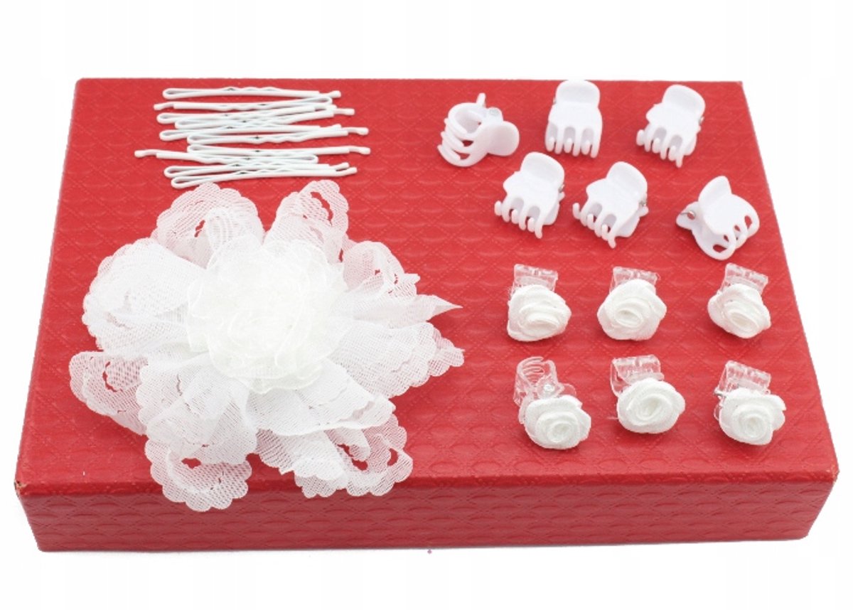 Bruids Haaraccessoires Set Wit 23 Stuks