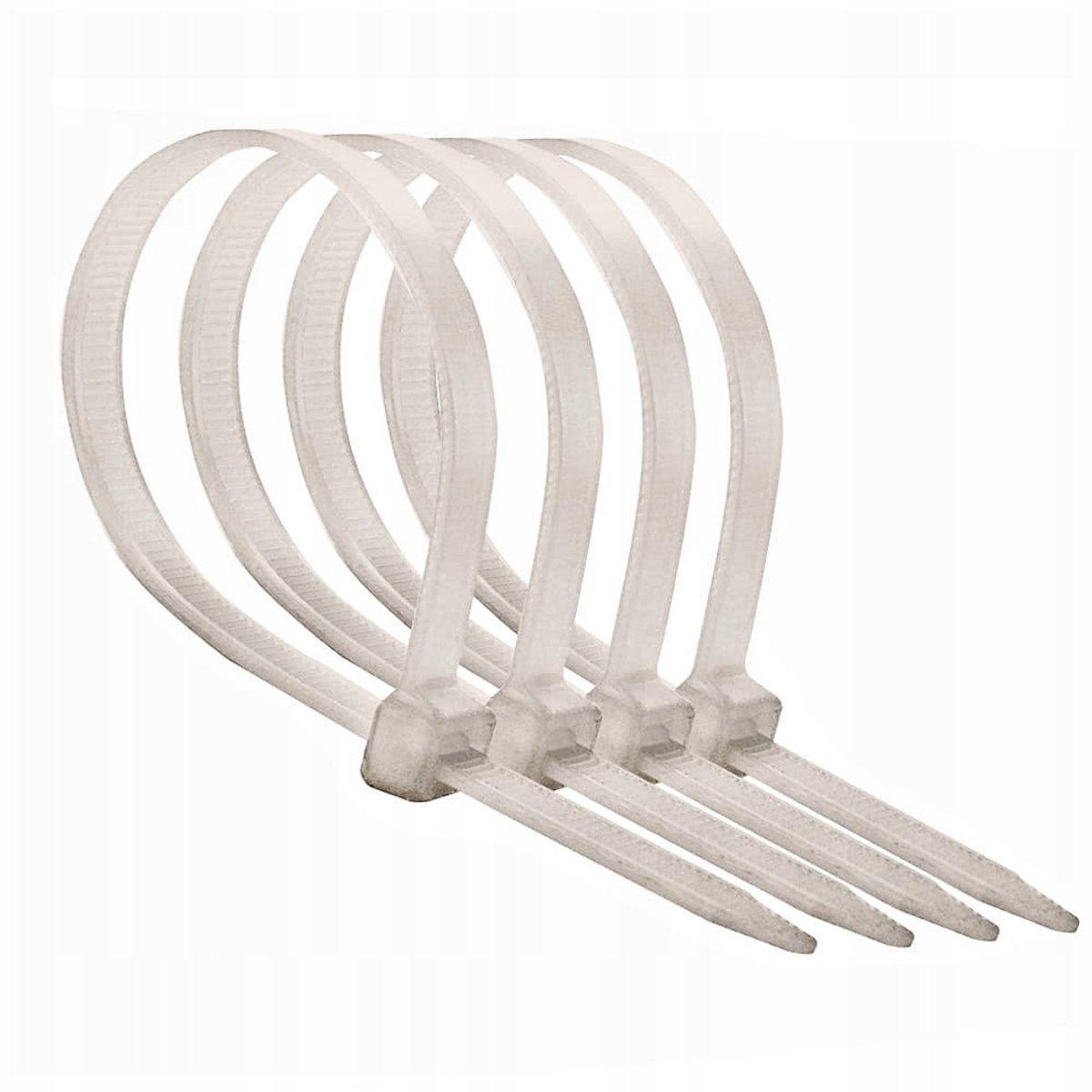 Kabelbinders 300mm x 4,8mm Wit - 100 stuks