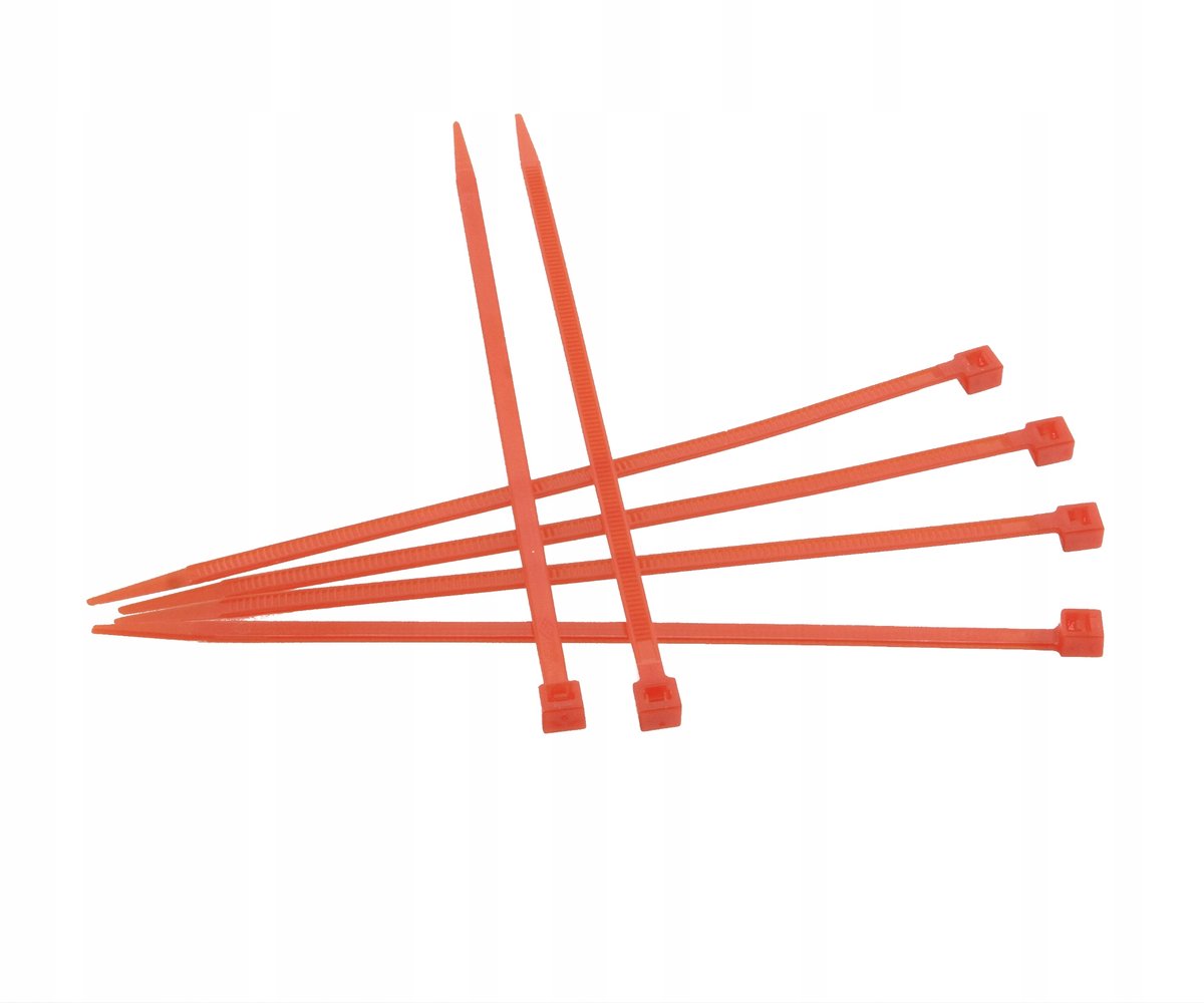 Rode kabelbinders 140mm - 8 stuks
