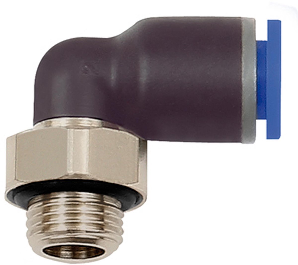 Riegler L-steekkoppeling Blauwe Serie draaibaar G 1/4 buiten Ø 6 mm - 109266