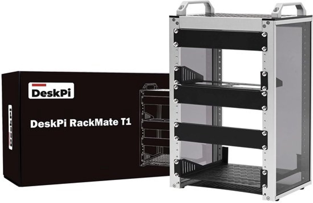 Dailygoody - 10 Inch Server Rack - Compact Server Cabinet - Zilver - 8U Rack voor AV Apparatuur - Ideaal voor Kantoor en Thuisgebruik
